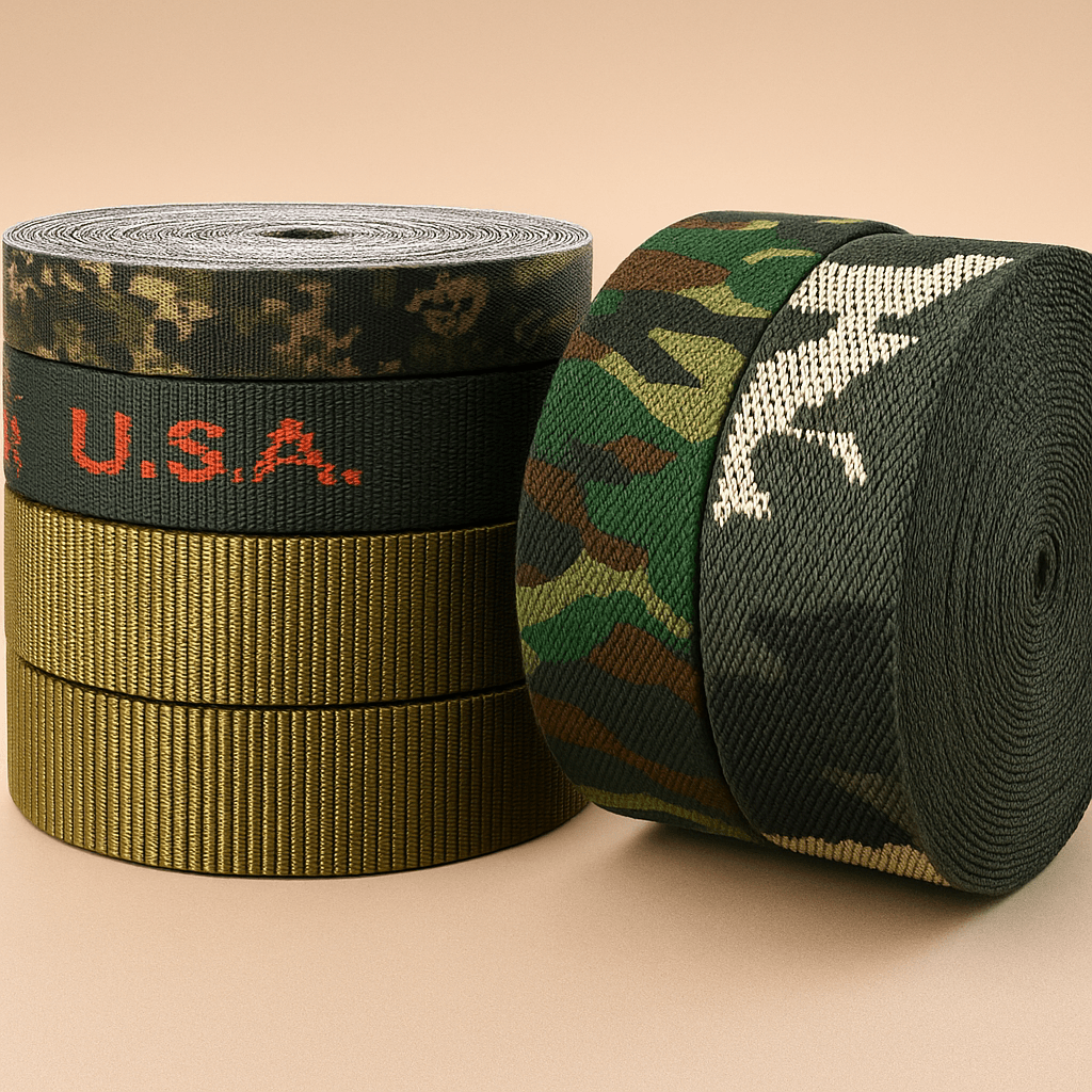 เทปลายพราง Nylon Polyester Webbing