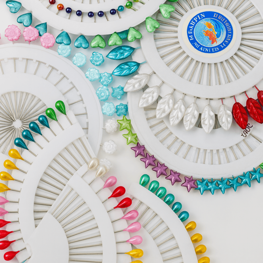 เข็มหมุดเย็บผ้าหัวมุก เข็มกลัด Dressmaker Pins